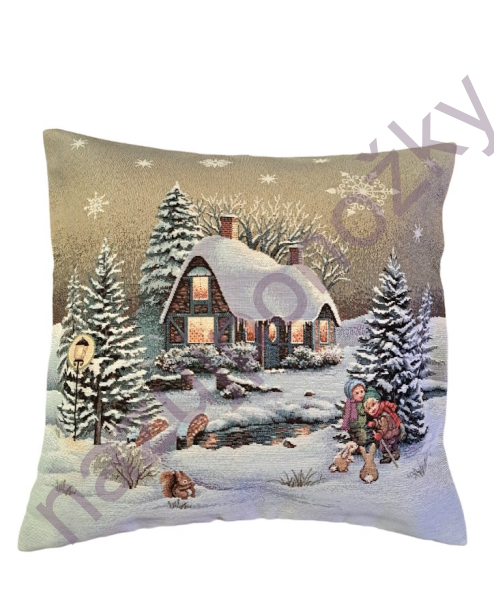 Gobelínový povlak na polštář Vánoční (1)