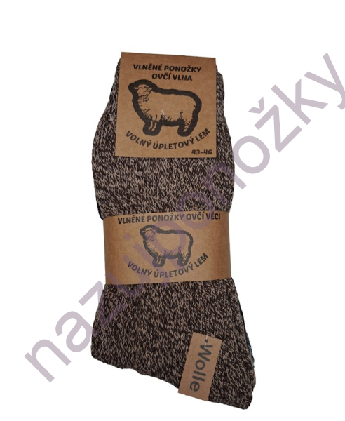 Pánské ponožky z ovčí vlny 3 páry (1)