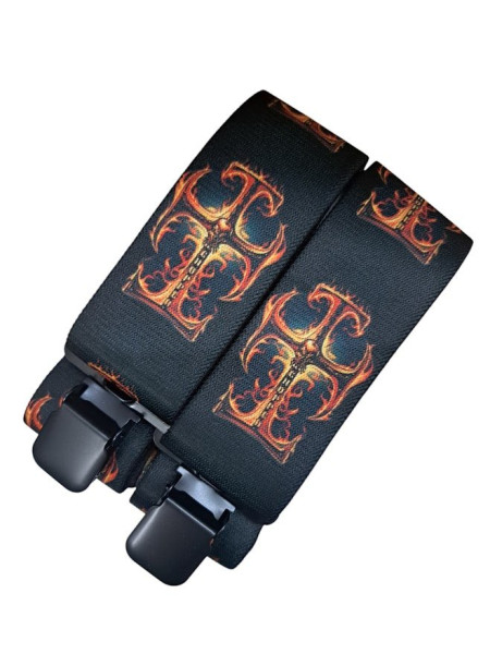 Pánské kšandy s motivem  šíře 50mm (1)