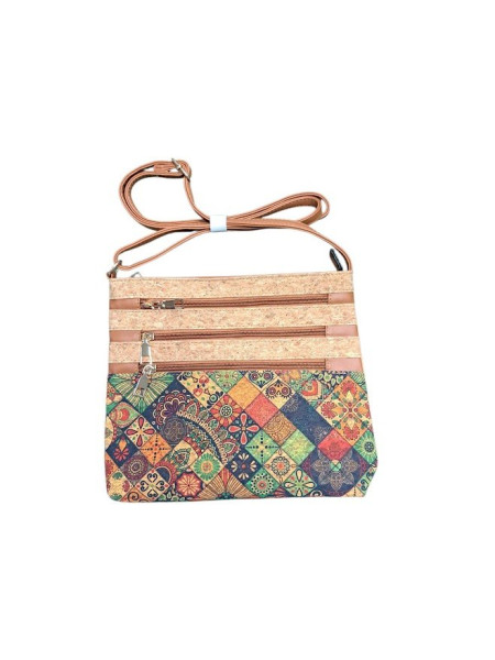 Korková crossbody kabelka ornamenty (1)