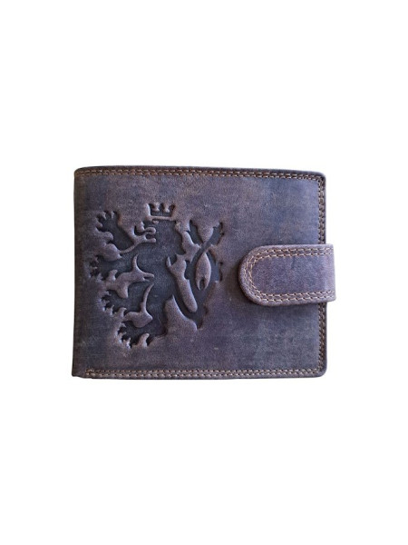 Kožená pánská peněženka se zapínáním motiv německý ovčák (3)