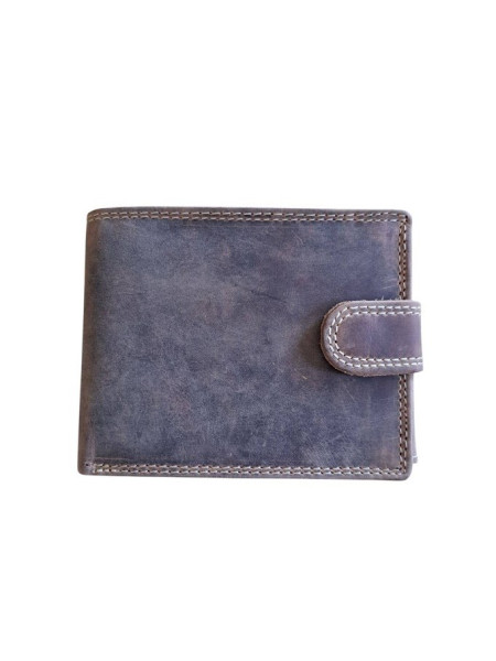 Kožená pánská peněženka se zapínáním bez motivu (3)