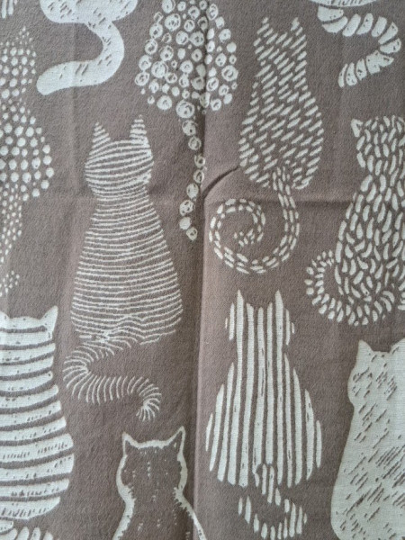 Elegantní dámská šála motiv kočky černá (1)