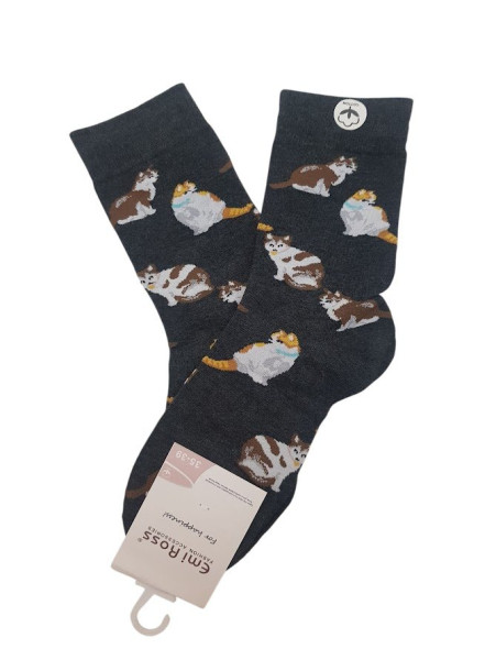 Dámské ponožky s kočičím motivem (1)