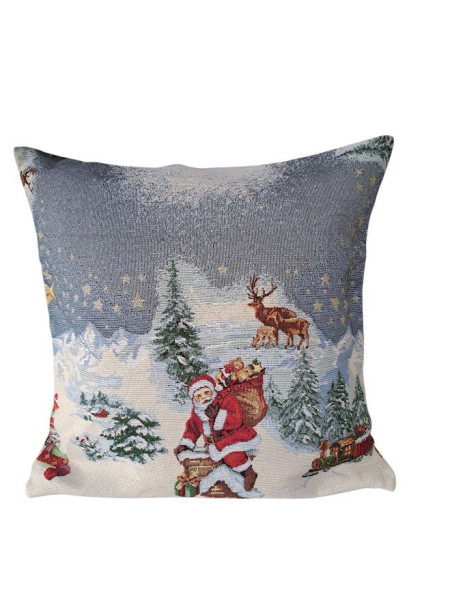 Vánoční polštář Santa - dárky (2)