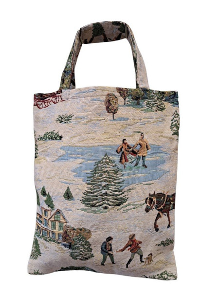 Vánoční nákupní taška  - zima (2)