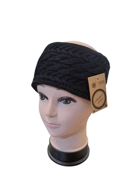 Dámská zimní termo čelenka Černá (1)