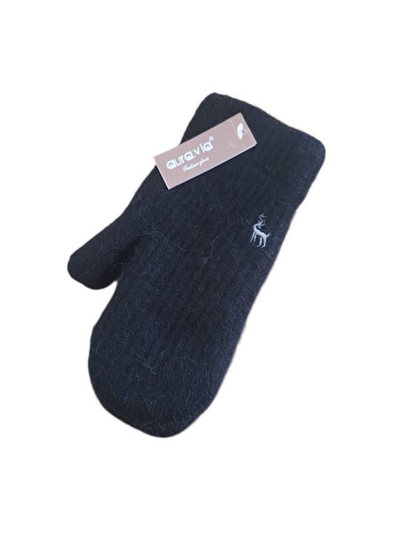 Rukavice Palčáky s Angorou Černé (2)