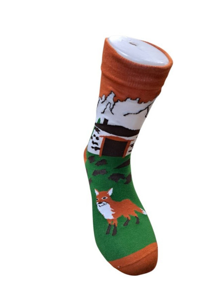 Veselé ponožky motiv Tatry-Rainerova chata (1)