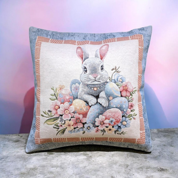 Velikonoční povlak na polštář vajíčka 45x45 (1)