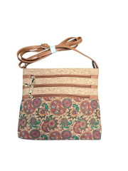 Korková crossbody kabelka ornamenty 2