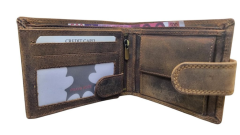 Kožená pánská peněženka se zapínáním Dravec (2)