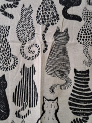 Elegantní dámská šála motiv kočky (2)