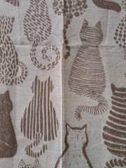 Elegantní dámská šála motiv kočky černá (2)