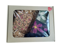 Dárkový set pro ženy - Korková peněženka a ponožky 2 páry (2)