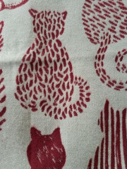 Elegantní dámská šála motiv kočky černá (3)