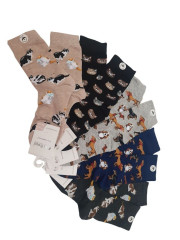 EMI ROSS Dámské ponožky zvířecí sada 5 párů