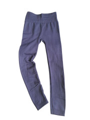 Dámské termo legíny tmavě modré vyšší pas