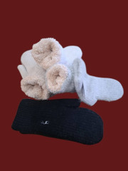 Rukavice Palčáky s Angorou Šedé (2)