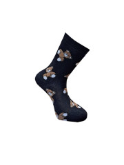 Aura Via Veselé ponožky termo medvídci černé