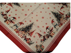 Vánoční ubrus 80x80cm s kočkou (2)