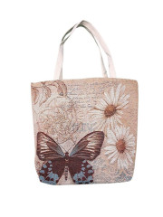 Elegantní nákupní taška na zip Motýl