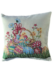 Velikonoční povlak na polštář vajíčka 45x45