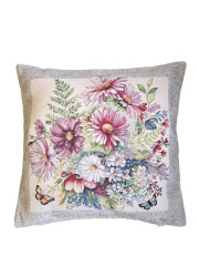 Gobelínový povlak na polštář kytice 45x45