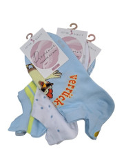 Kotníkové ponožky Snakers Kuře 3 páry