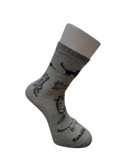Aura Via Dámské ponožky Veselé kočky Šedé