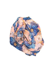 Letní šála-šátek 70x180cm Květy Modré