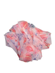 Letní šála-šátek 70x180cm Flamingový květ